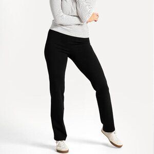 Betabrand‎ Straight Leg Classic Dress Pant Yoga Pants Black Medium Long